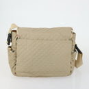 Burberrys Nova Check Blue Label Bag Canvas Nylon 4 Set Beige Blue Auth ki6317-9