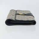 GUCCI GG Supreme Clutch Bag PVC Navy Gold 89 01 006 Auth ki6318-4
