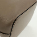 FENDI Hand Bag Leather Gray Gold Auth ki6319-16