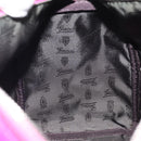GUCCI GG Canvas Boston Bag Nylon Leather Pink Silver Auth ki6320-20