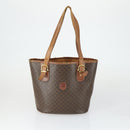 CELINE Macadam Canvas Bag PVC Leather 5 Set Brown Beige black Auth ki6322-13