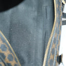 CELINE Macadam Canvas Bag PVC Leather 5 Set Brown Beige black Auth ki6322-30