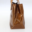 LOUIS VUITTON Monogram Vernis Reade PM Hand Bag Bronze M91146 LV Auth ki6325-4