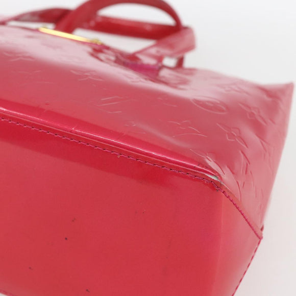 LOUIS VUITTON Monogram Vernis Wilshire PM Hand Bag Rose Pop M93643 Auth ki6328