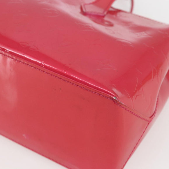 LOUIS VUITTON Monogram Vernis Wilshire PM Hand Bag Rose Pop M93643 Auth ki6328