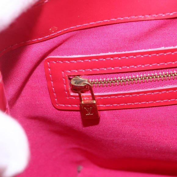 LOUIS VUITTON Monogram Vernis Wilshire PM Hand Bag Rose Pop M93643 Auth ki6328