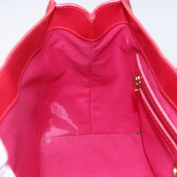 LOUIS VUITTON Monogram Vernis Wilshire PM Hand Bag Rose Pop M93643 Auth ki6328