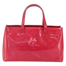 LOUIS VUITTON Monogram Vernis Wilshire PM Hand Bag Rose Pop M93643 Auth ki6328-3