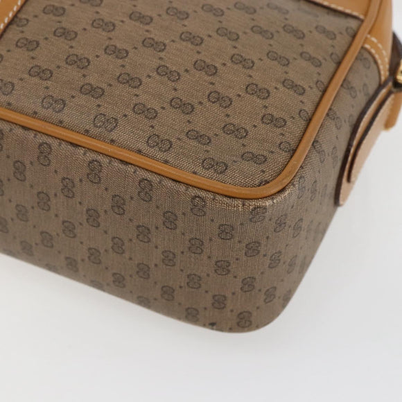 GUCCI Micro GG Supreme Web Sherry Line Bag PVC Beige 001 113 0942 Auth ki6329