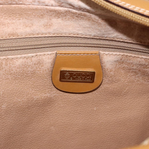 GUCCI Micro GG Supreme Web Sherry Line Bag PVC Beige 001 113 0942 Auth ki6329