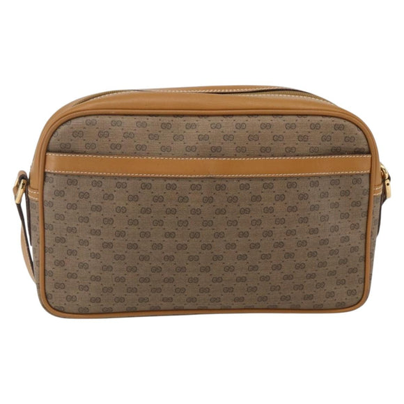 GUCCI Micro GG Supreme Web Sherry Line Bag PVC Beige 001 113 0942 Auth ki6329