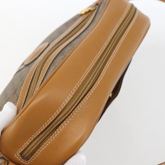 GUCCI Micro GG Supreme Web Sherry Line Bag PVC Beige 001 113 0942 Auth ki6329