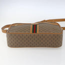 GUCCI Micro GG Supreme Web Sherry Line Bag PVC Beige 001 113 0942 Auth ki6329-5
