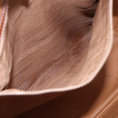 CELINE Macadam Canvas Triomphe Tote Bag PVC Leather Brown Gold Auth ki6337-11
