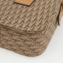 Christian Dior Trotter Canvas Street chic Shoulder Bag Beige Gold Auth ki6338-15