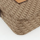 Christian Dior Trotter Canvas Street chic Shoulder Bag Beige Gold Auth ki6338-16