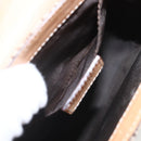 Christian Dior Trotter Canvas Street chic Shoulder Bag Beige Gold Auth ki6338-11