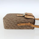 Christian Dior Trotter Canvas Street chic Shoulder Bag Beige Gold Auth ki6338-4