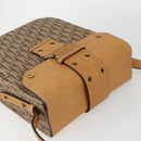 Christian Dior Trotter Canvas Street chic Shoulder Bag Beige Gold Auth ki6338-6