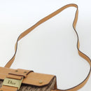Christian Dior Trotter Canvas Street chic Shoulder Bag Beige Gold Auth ki6338-8