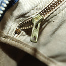 Christian Dior Trotter Canvas Boston Bag Navy Silver Auth ki6339-19