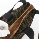 FENDI Zucca Canvas Tote Bag Black Brown Auth ki6340-6
