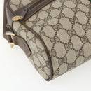 GUCCI GG Supreme Web Sherry Line Shoulder Bag PVC Beige 72 001 4071 Auth ki6343-11