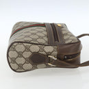 GUCCI GG Supreme Web Sherry Line Shoulder Bag PVC Beige 72 001 4071 Auth ki6343-5