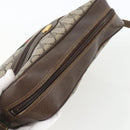 GUCCI GG Supreme Web Sherry Line Shoulder Bag PVC Beige 72 001 4071 Auth ki6343-6