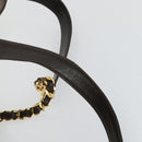 CHANEL Matelasse Backpack Lamb Skin Dark Brown Gold CC Auth ki6346-8