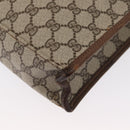 GUCCI GG Supreme Web Sherry Line Tote Bag PVC Beige Gold 010 378 Auth ki6347-15