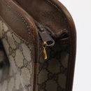 GUCCI GG Supreme Web Sherry Line Tote Bag PVC Beige Gold 010 378 Auth ki6347-10
