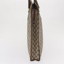 GUCCI GG Supreme Web Sherry Line Tote Bag PVC Beige Gold 010 378 Auth ki6347-3