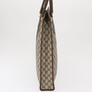 GUCCI GG Supreme Web Sherry Line Tote Bag PVC Beige Gold 010 378 Auth ki6347-4