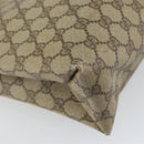 GUCCI GG Supreme Web Sherry Line Tote Bag PVC Beige Gold 39 02 091 Auth ki6348-16