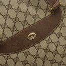 GUCCI GG Supreme Web Sherry Line Tote Bag PVC Beige Gold 39 02 091 Auth ki6348-17