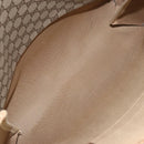 GUCCI GG Supreme Web Sherry Line Tote Bag PVC Beige Gold 39 02 091 Auth ki6348-11