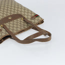 GUCCI GG Supreme Web Sherry Line Tote Bag PVC Beige Gold 39 02 091 Auth ki6348-7