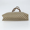 GUCCI GG Supreme Web Sherry Line Tote Bag PVC Beige Gold 39 02 091 Auth ki6348-5