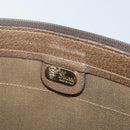 GUCCI GG Supreme Web Sherry Line Clutch Bag PVC Beige 017 37 4125 Auth ki6349-9
