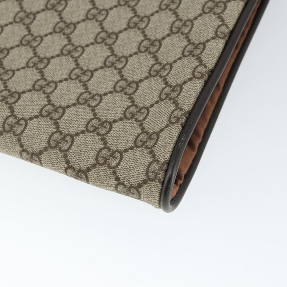 GUCCI GG Supreme Kleiderschutzhülle PVC Leder Beige Auth ki6350