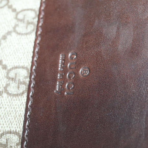 GUCCI GG Supreme Kleiderschutzhülle PVC Leder Beige Auth ki6350