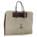 GUCCI GG Supreme Kleiderschutzhülle PVC Leder Beige Auth ki6350-1