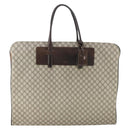 GUCCI GG Supreme Kleiderschutzhülle PVC Leder Beige Auth ki6350-13