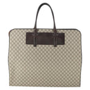 GUCCI GG Supreme Kleiderschutzhülle PVC Leder Beige Auth ki6350-2