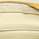 LOUIS VUITTON Monogram Vernis Houston Hand Bag Lime Yellow M91055 LV Auth ki6351-15