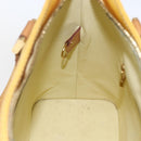 LOUIS VUITTON Monogram Vernis Houston Hand Bag Lime Yellow M91055 LV Auth ki6351-19