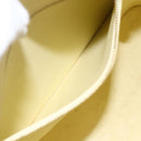 LOUIS VUITTON Monogram Vernis Houston Hand Bag Lime Yellow M91055 LV Auth ki6351-20
