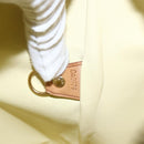 LOUIS VUITTON Monogram Vernis Houston Hand Bag Lime Yellow M91055 LV Auth ki6351-21