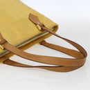 LOUIS VUITTON Monogram Vernis Houston Hand Bag Lime Yellow M91055 LV Auth ki6351-7